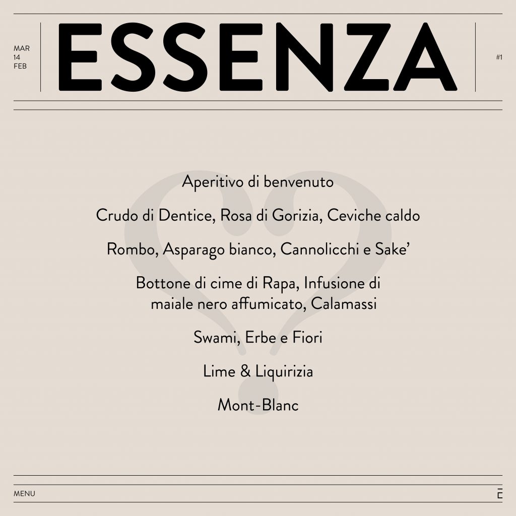 Menu di San Valentino 